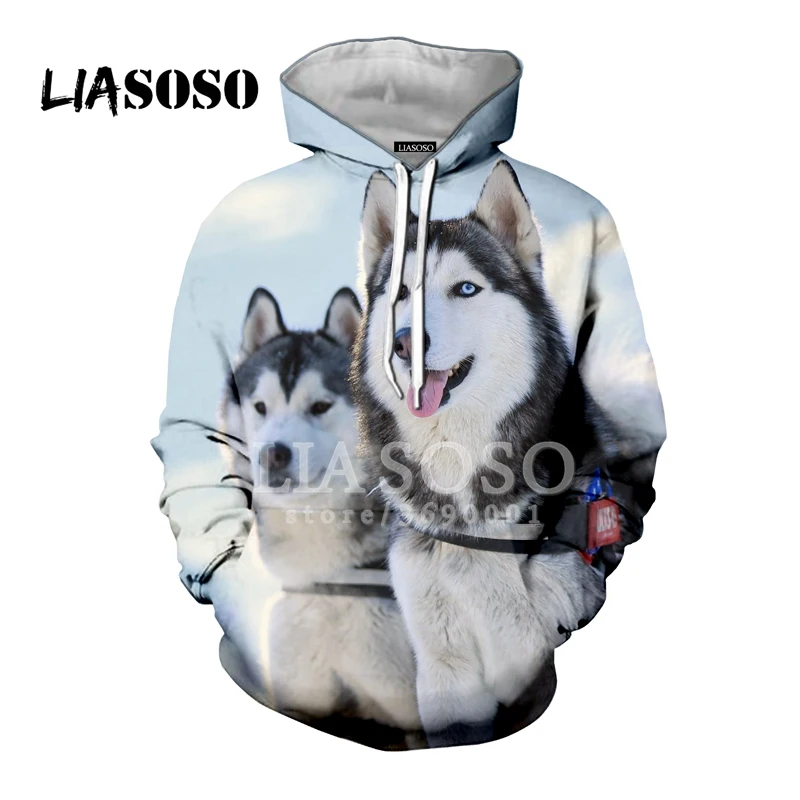 22 LIASOSO,, забавные, милые, сибирские собаки хаски, животные, повседневные, 3D принт, для женщин и мужчин, толстовки с капюшоном, толстовки, хип-хоп, Харадзюку, X0065 - Цвет: 22