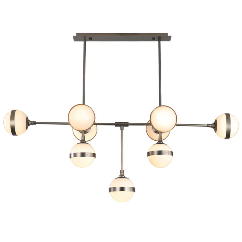 

Simple personality modern pendant lights retro iron art glass hanging lights living room dining room bar shop led light fixtures