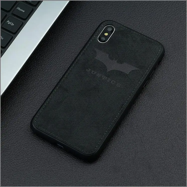 Марвел Мстители ткань чехол для телефона для Iphone 7 8 6 6s Plus X Xs Max Xr паук ткань мягкий чехол DC Вселенная холст силиконовый чехол