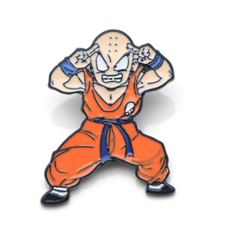 3 DMLSKY аниме Dragon Ball Z мультфильм Металлические Булавки эмалированные Броши для женщин и мужчин Нагрудный значок для рюкзака джинсовая булавка Воротник Подарок M4092 - Окраска металла: 3