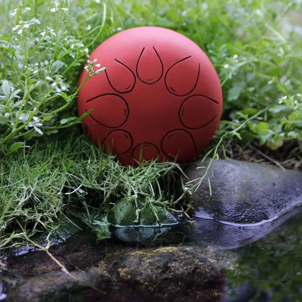Стальной язык барабан 8 Примечание ударный инструмент 5 дюймов Handpan барабан