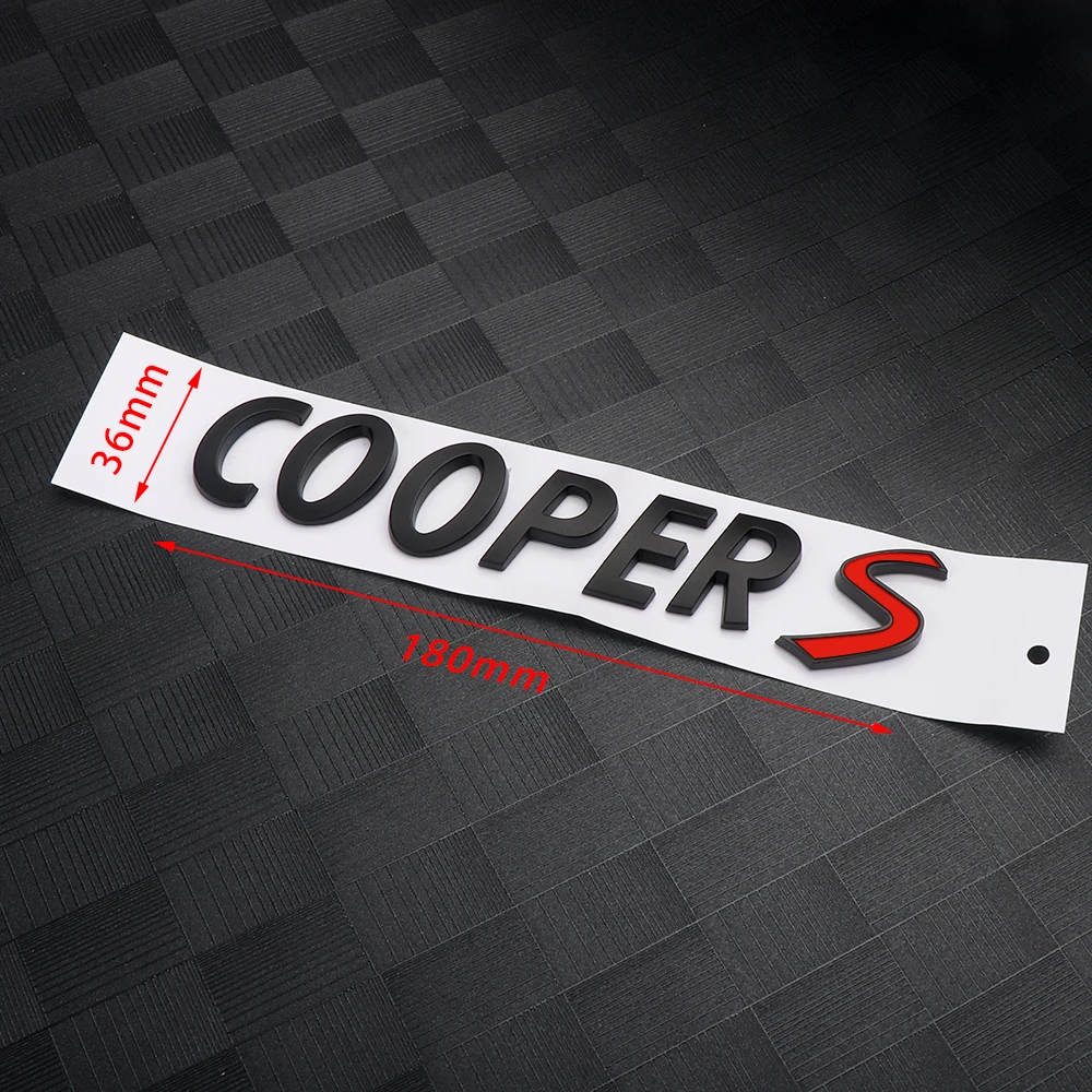 ABS для BMW MINI COOPER S Badge R50 R52 R53 R55 R56 R57 R58 R59 R60 R61 F54 F56 F60 F57 Декоративные наклейки кузова