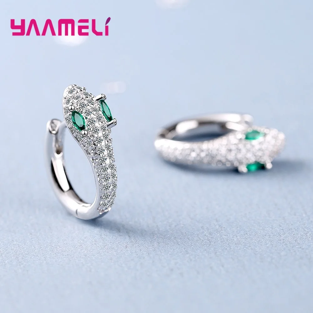 Женские серьги-кольца из серебра 2021 пробы с фианитом | Украшения и аксессуары