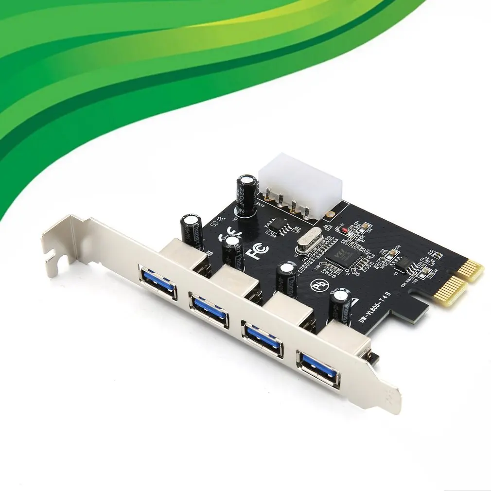 Desktop Motherboard USB3.0 Extension Card 20pin Front Interface PCI-E Multi I/O Controller to 2 Ports | Обустройство дома