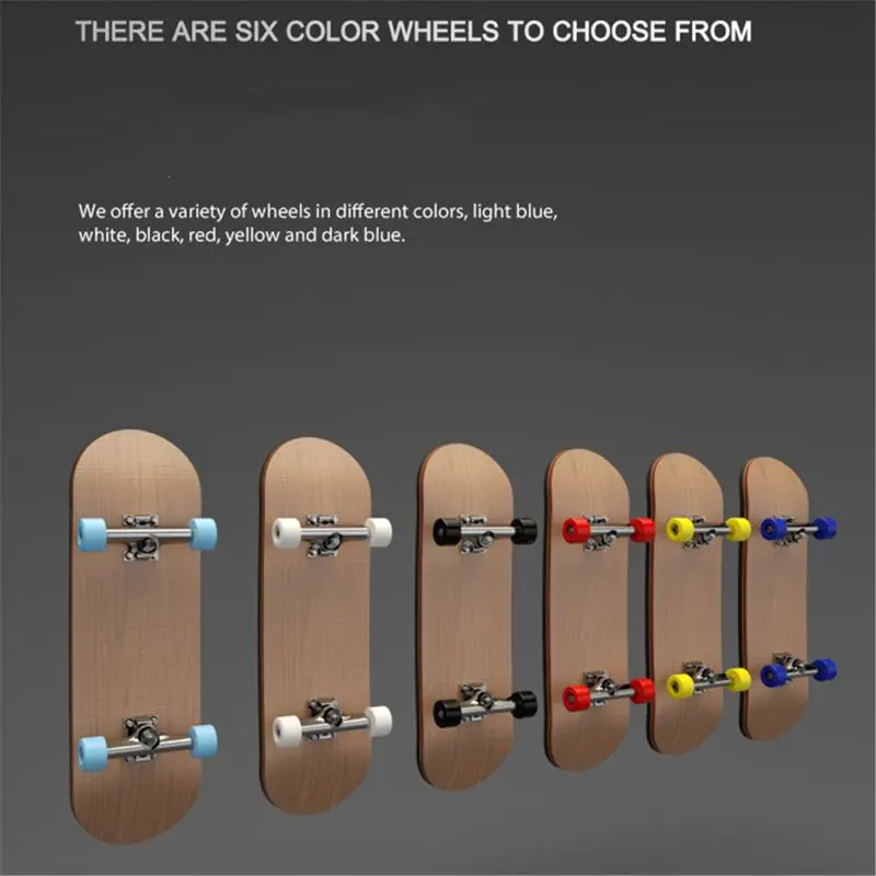 

Children's Educational Toys gift Finger SkateBoard Wooden Fingerboard Toy Professional Stents Finger Skate Set