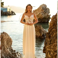 chiffon wedding dresses simple lace 2021 plus size women elegant a line cap sleeve appliques simple lace bridal gown robe grande