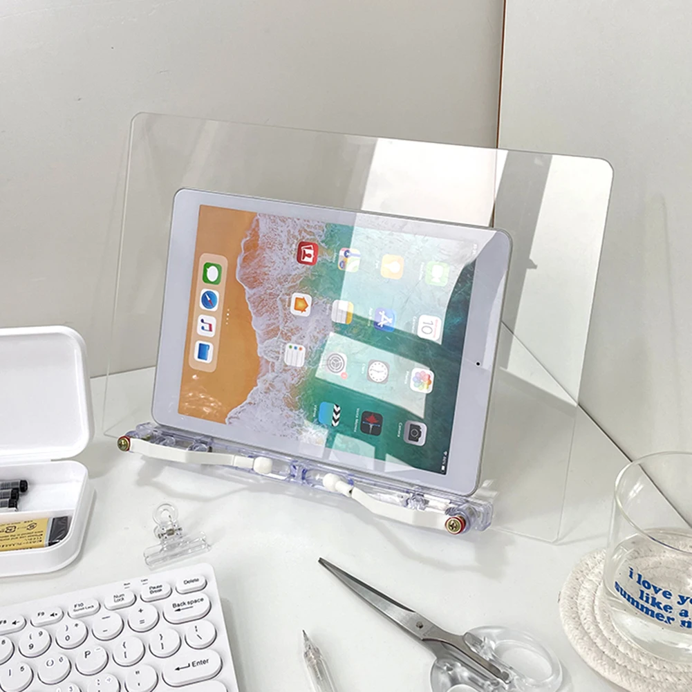 Подставка-держатель для iPad планшета ПК прозрачная акриловая книжная полка