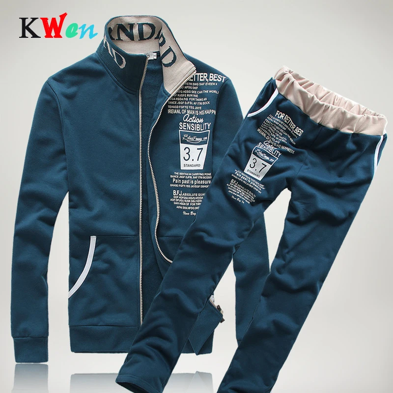 

Новые мужские комплекты, Модный осенне-весенний спортивный костюм, толстовка + спортивные штаны, Мужская одежда, комплекты из 2 предметов, то...