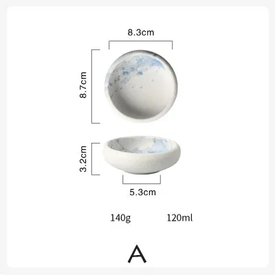 KINGLANG японская круглая тарелка для соуса Керамическая маленькая тарелка для приправ оптовая продажа миска