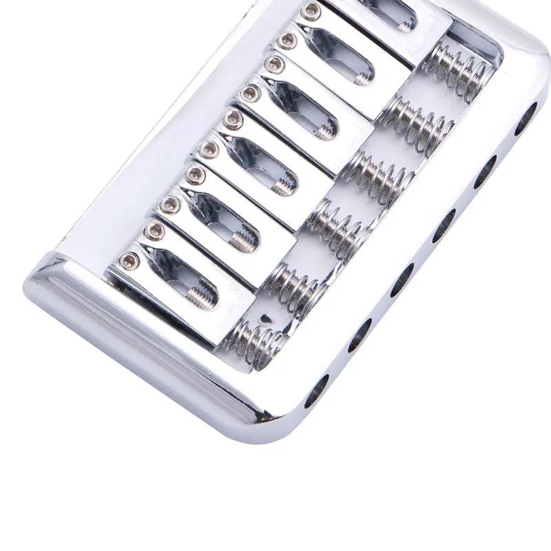 

Chrome Electric Guitar Hardtail Top Load Bridge 6 String Fixed Hard Tail Parts 62KF