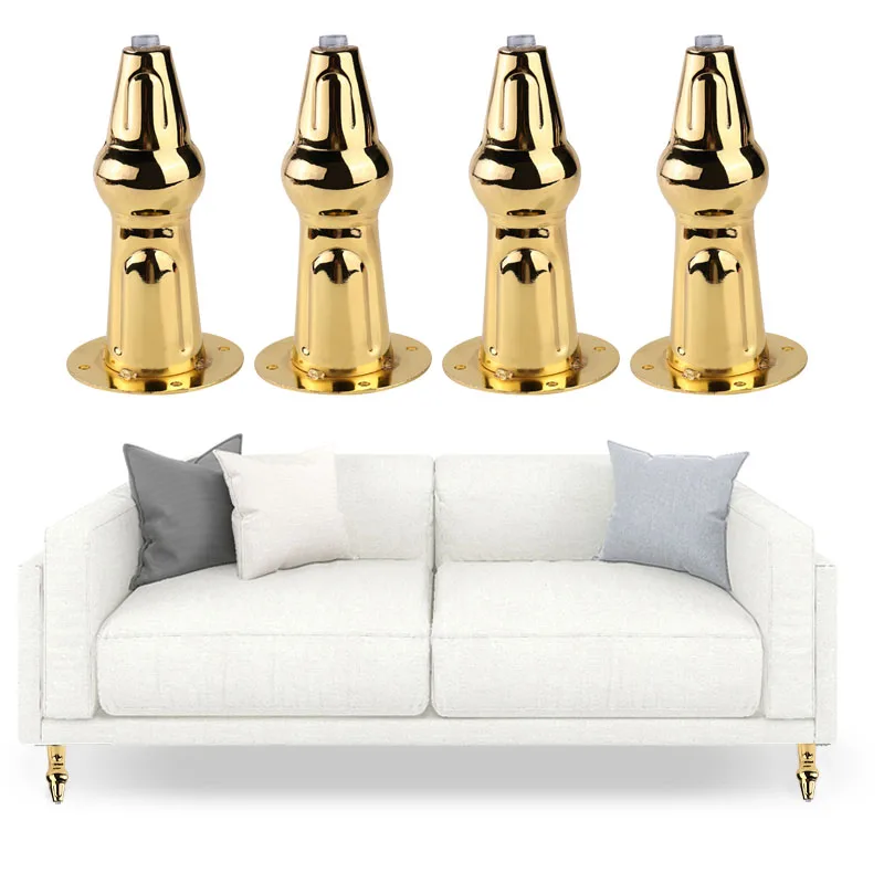 

1/4PCS Metal Furniture Feet Legs Round Sofa Nordic Luxury Tea Table Cabinet TV Cabinet Support Leg Foot Furniture Hardware