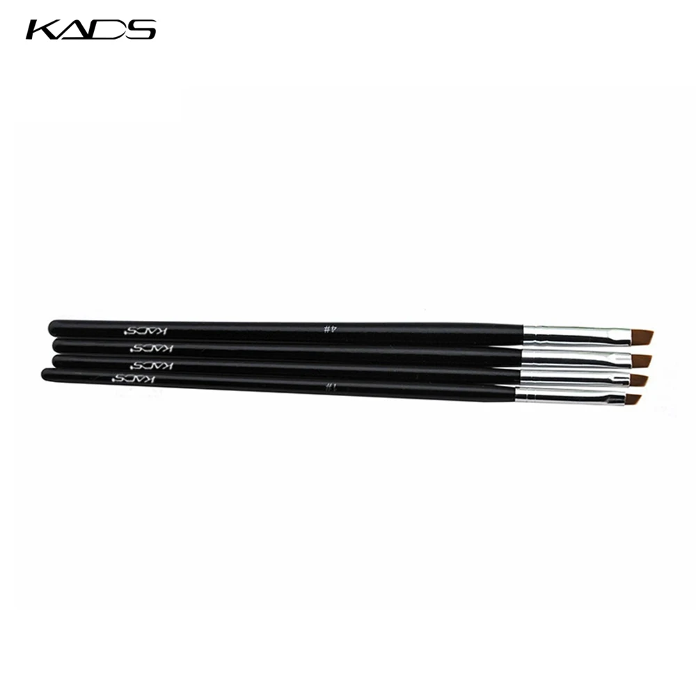 Kads 10 шт./компл. Décoration d'ongles Дизайн Cepillos спираль гелевая ручка подсказки для ногтей кистью, инструмент, Размер 10. Профессиональный Nail Art Brush