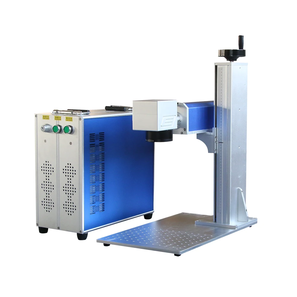 

Raycus 20W fiber laser marking machine used for metal aluminum gold silver brass phone steel engraving and cutting