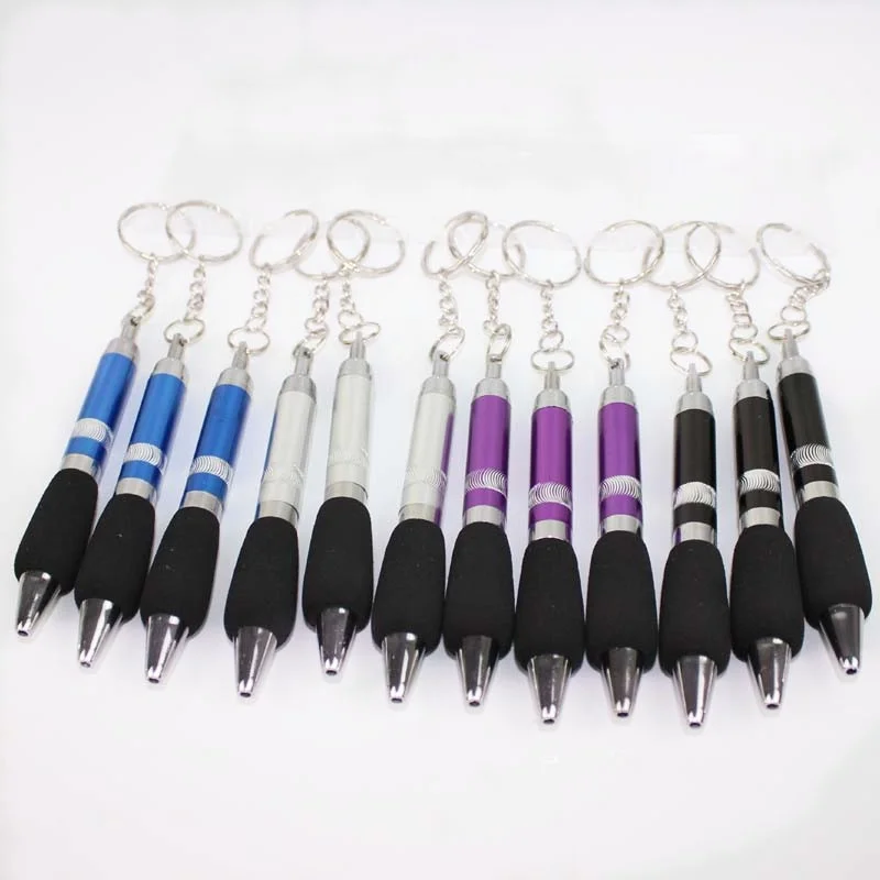 20PC Office Creative Ballpoint Pen Function Hanging Buckle Portable Key Chain Pendant Oil Cute School Supplies Stationery | Канцтовары