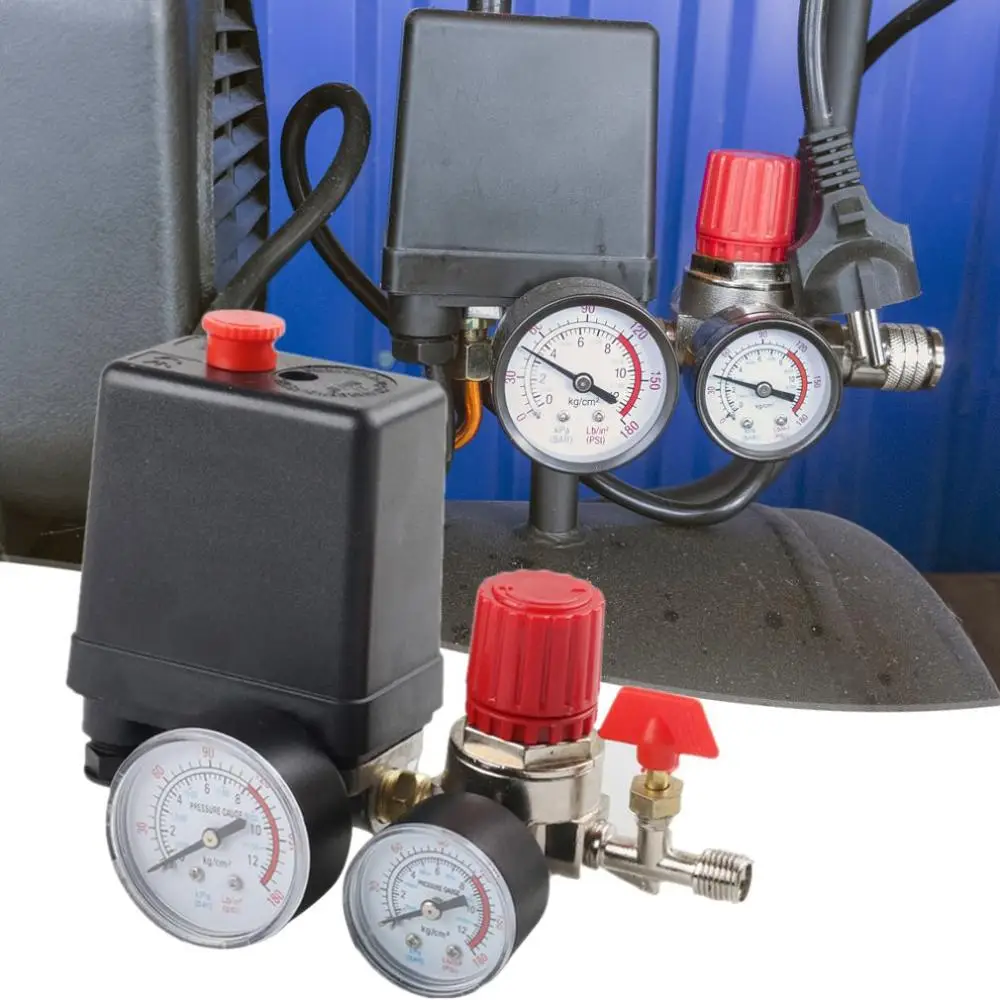 Pressure Switch Air Valve Manifold Compressor Control Regulator Gauges Inflators Auto Parts Maintenance