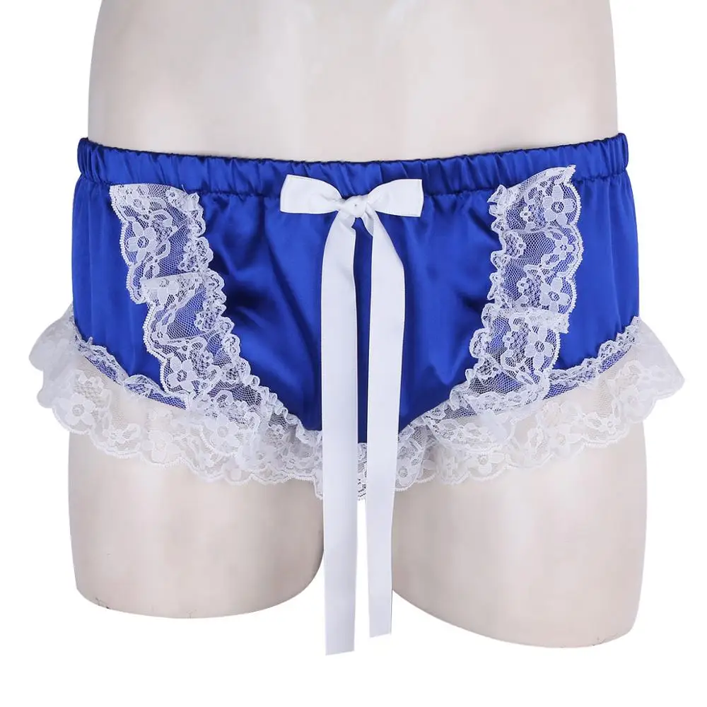 Трусы боксеры sпанси мужские с экзотическим бантиком джоки стринги блестящее