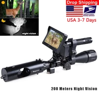 hunting riflescope night vision optics sight ir infrared led scope camera clear night vision scope device