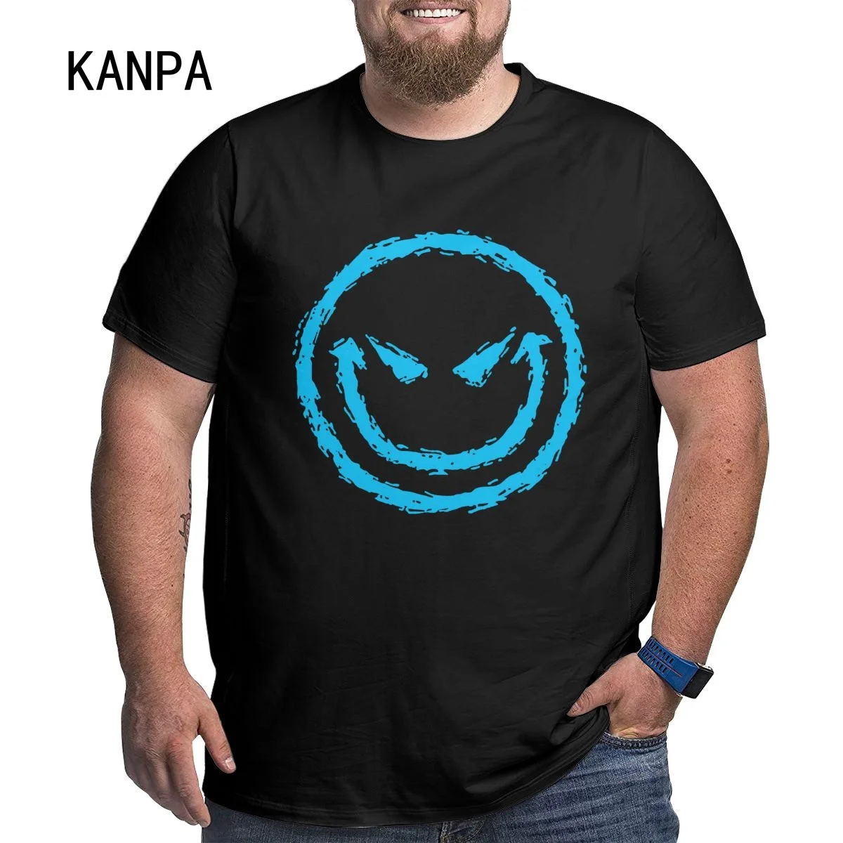 

Футболка мужская большого размера с изображением маленьких монстров и граффити, с коротким рукавом, дышащая, летняя, большого размера, разм...