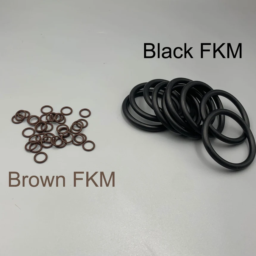

122mm 125mm 128mm 132mm 136mm 140mm 145mm Inner Diameter ID 7mm Thickness Black Brown FKM Fluororubber Seal Washer O Ring Gasket