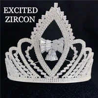fashion zircon luxury crown princess girl jewelry accessories bride bridesmaid wedding wedding headdress jewelry prom gift