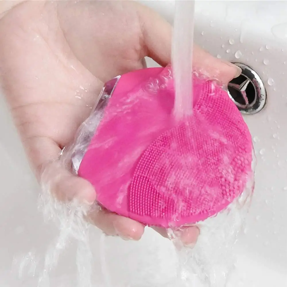 

Mini Silicone Face Cleansing Brush Electric Face Cleanser Facial Cleanser Cleansing Skin Deep Washing Massage Brush Sonic
