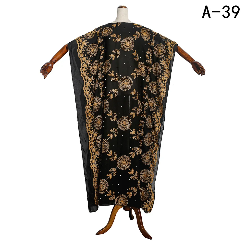 Новинка Caftan исламское платье большого размера хлопковое шифоновое Африканское