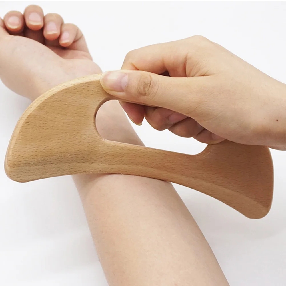 

Body Massage Tool Gua Sha Board Scraping Board Slimming Massage Board Gua Sha Wood Therapeutic Tool for Muscle Relaxation