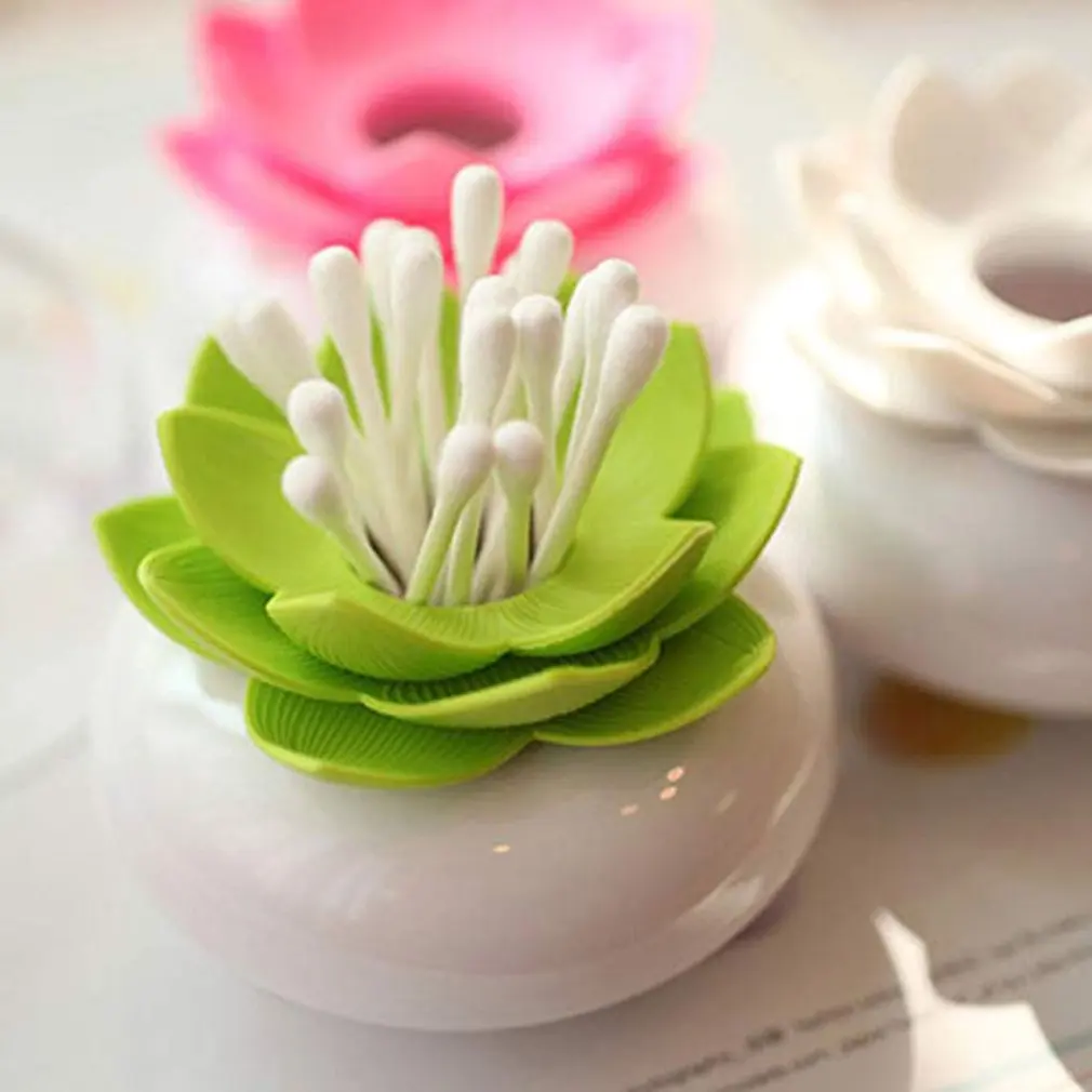 Креативная Подставка Для Зубочисток лотоса ватные тампоны коробка хлопок