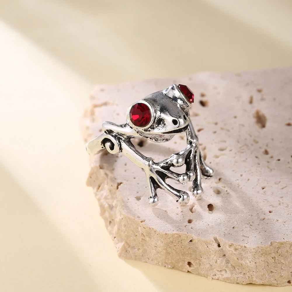 Новое корейское модное креативное романтическое Открытое кольцо в виде лягушки