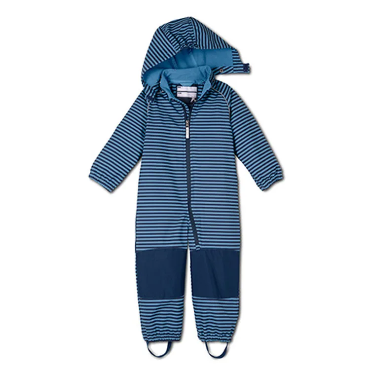 stripe normal fleece Детский флисовый комбинезон для мальчиков; комбинезоны для девочек с флисовой подкладкой; ветрозащитный и водонепроницаемый - Цвет: stripe normal fleece