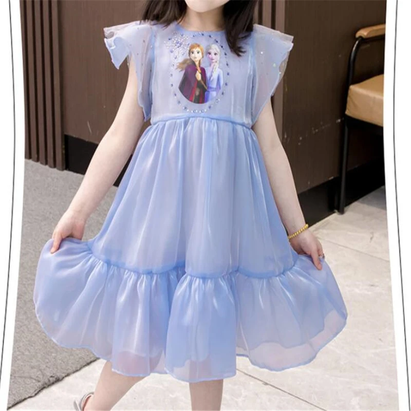 Платье Принцессы Disney Холодное сердце Эльза и Анна кружевное платье-пачка для