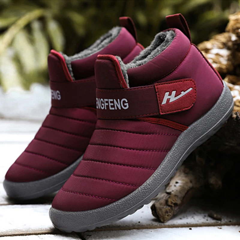 Новые мужские ботинки больших размеров 35-45 зимние теплая зимняя обувь для пар