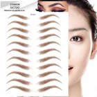 Водостойкие наклейки для бровей бумага 7 дней стойкий временный макияж инструменты 4D волосы брови тату наклейки