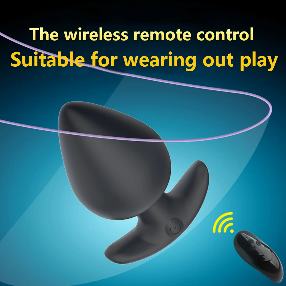 Wireless Remote Male Prostate Massager Dildo Anal Plug Vibrating Butt Expansion Vibrator Sex Toys For Men Adult | Красота и здоровье