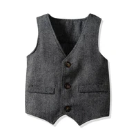 boys clothes suit vest wedding party clothing toddler kids costume boys formal wear cotton single breasted special occasion