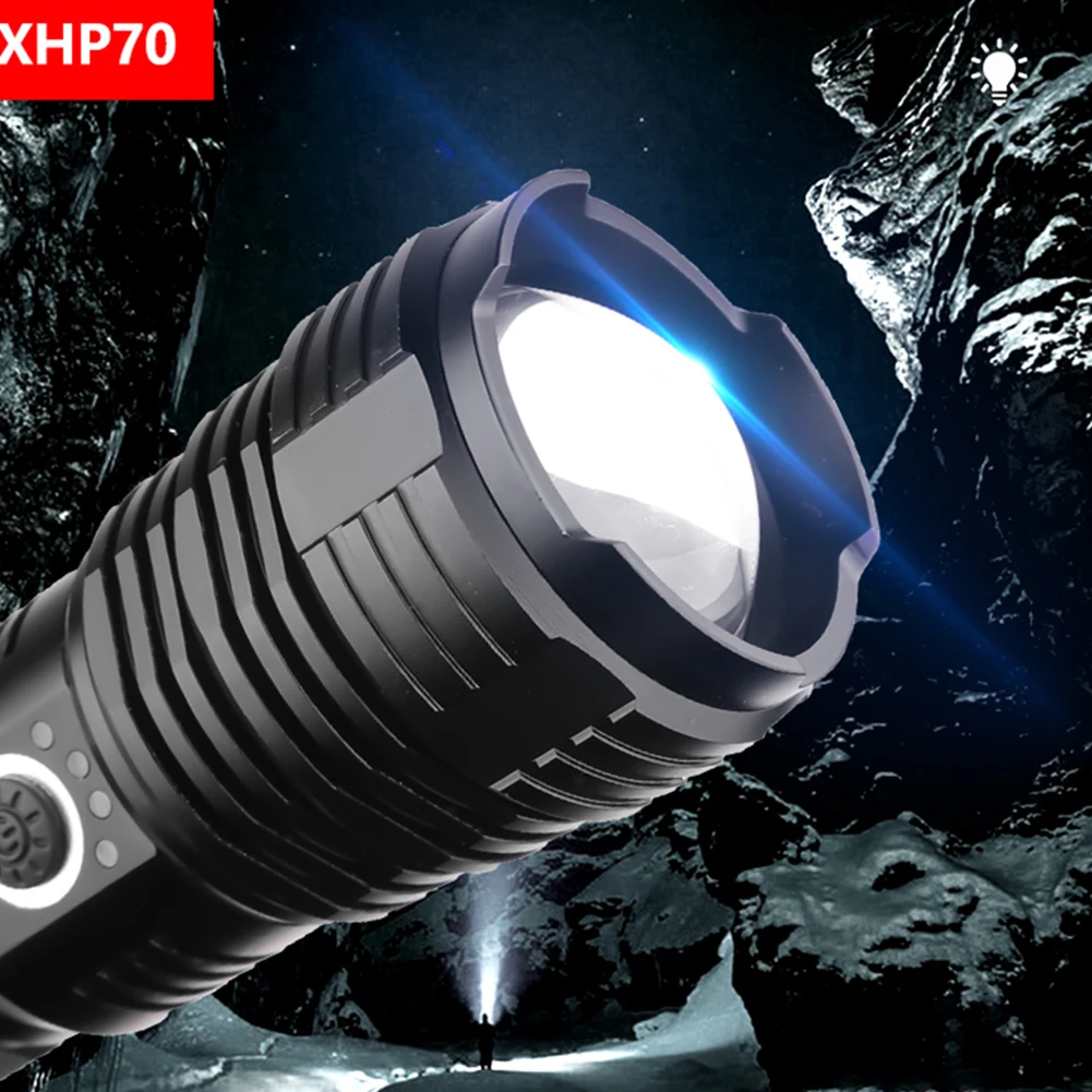XHP70 Zoom Flash светильник USB перезаряжаемый портативный оконный выключатель лампа