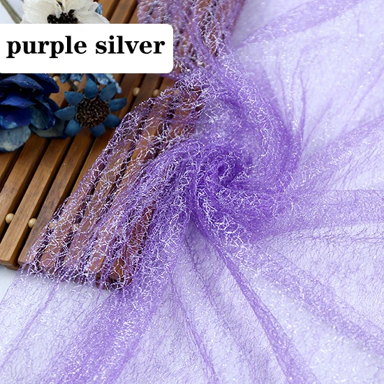 Тюль с блестящей золотой нитью для сценических вечеринок свадебных платьев и