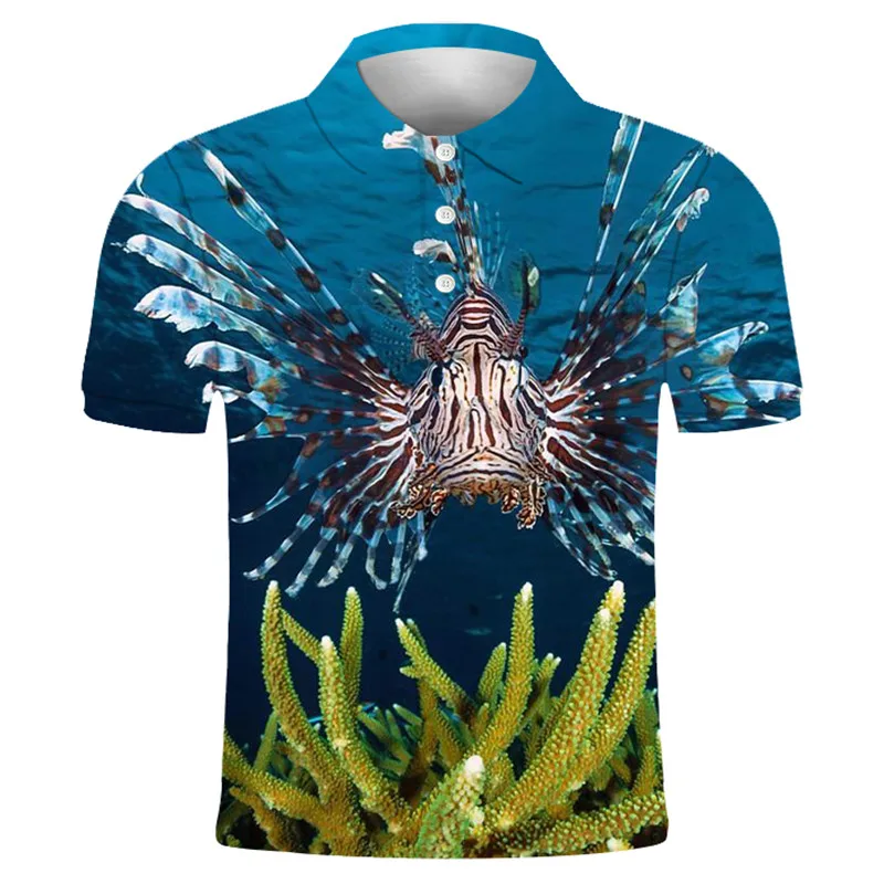 

new fashion men's and women's T-shirt fishing printing 3d T-shirt polo shirt summer short-sleeved T-shirt male T-shirt XXS-6XL