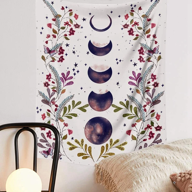 Фаза Луны гобелен настенный лунным светом черный гостиной оригинального дизайна