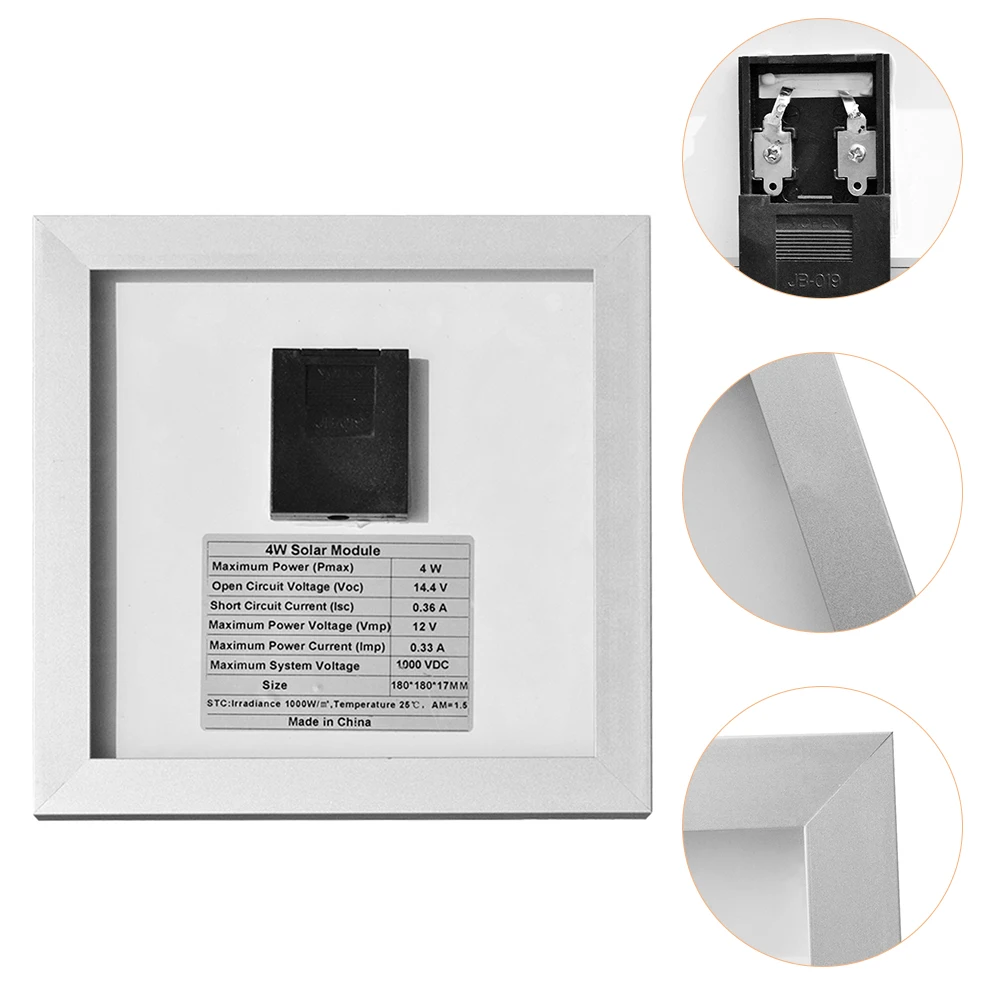 4W стеклянная солнечная панель батарея 12v Портативное Солнечное Зарядное