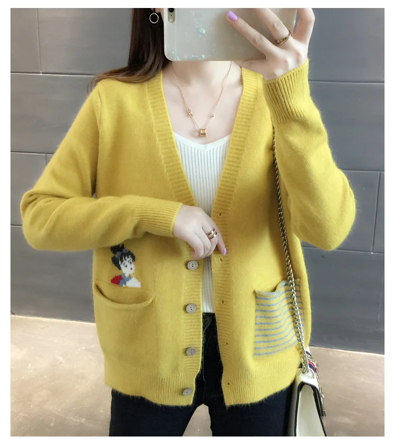 Ff4910 2019 новый осенне-зимний женский модный Повседневный Теплый красивый свитер