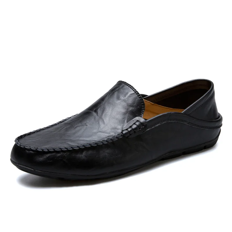 Мужские лоферы; кожаная мужская повседневная обувь; zapatos de hombre mocasines; слипоны; цвет белый, черный; сезон весна-осень; buty meskie; большие размеры 46, 47