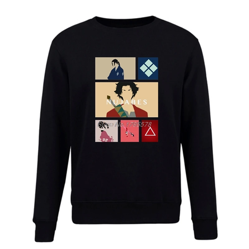 Мужская толстовка Samurai Champloo из аниме пуловер флисовая Модное Новое хлопковое