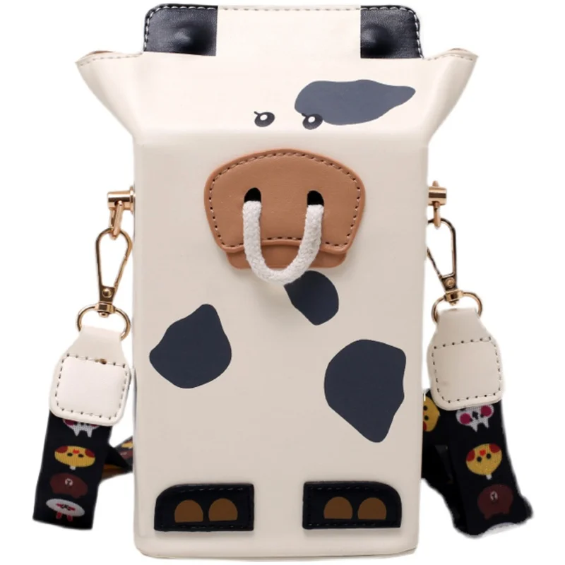 

Original Brand Cute Cow Bag Female 2021 New Fashion Hot-selling All-match Messenger Bag Mobile Phone Bag Square Bag Box Bag