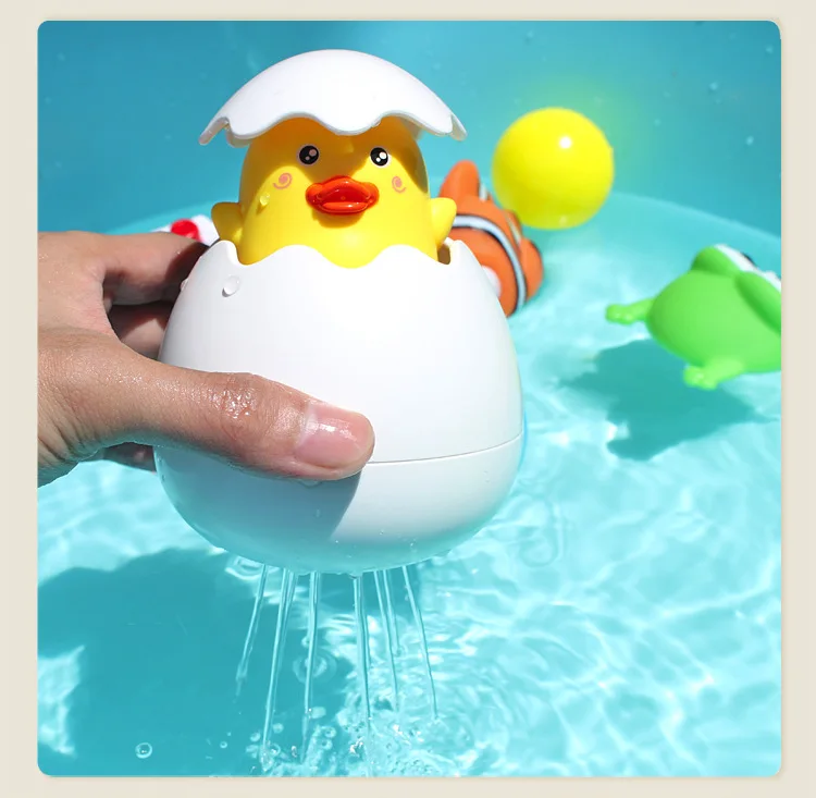 

Baby Bathing Toy Kids Cute Duck Penguin Egg Water Spray Sprinkler Bathroom Sprinkling Shower Swimming Water Toys Kids Gift