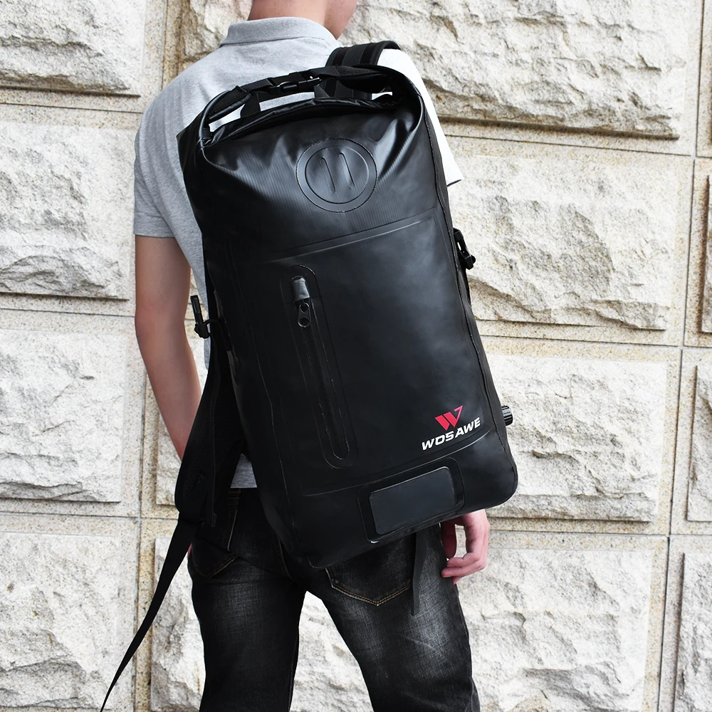 WOSAWE 25L мотоциклетный рюкзак сумка из ПВХ водонепроницаемая мотоциклетная