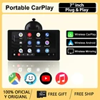 7-дюймовый сенсорный автомобильный портативный беспроводной Apple CarPlayAndroid автомобильный мультимедийный навигационный дисплей для всех автомобилей с поддержкой обратного изображения