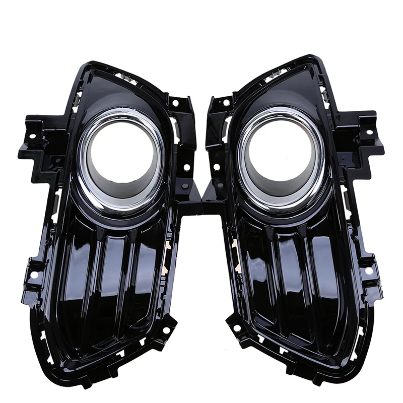 1 пара Блестящий черный правый и левый передний бампер боковая Нижняя решетка для