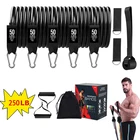 Ленты из латекса для фитнеса, бодибилдинга, 250lb