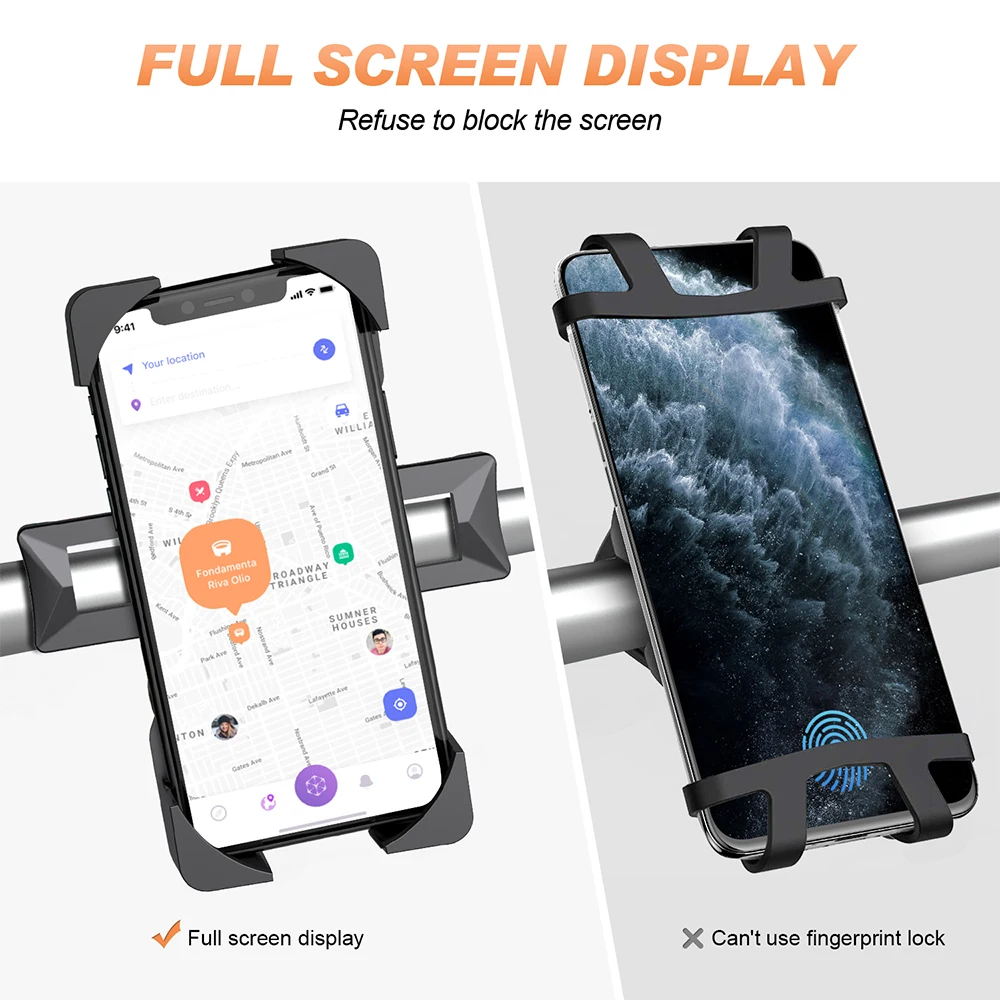 

Bike Phone Holder Universal Motorcycle Bicycle Phone Holder Handlebar Stand Mount Bracket Mount Phone Holder For iPhone Samsung